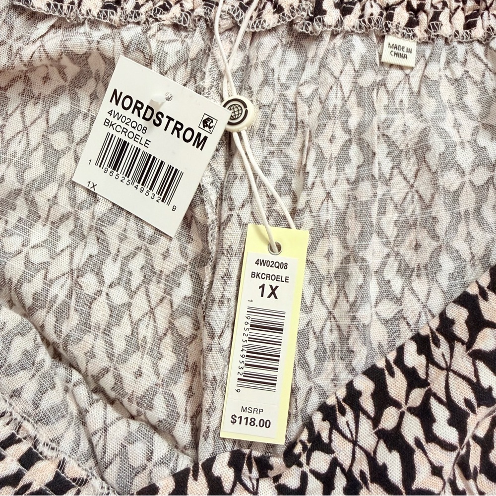 Max Studio Patterned Wide-Leg Pants - Picture 6 of 7